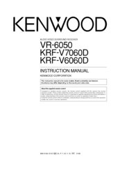 Kenwood VR-6050 Instruction Manual