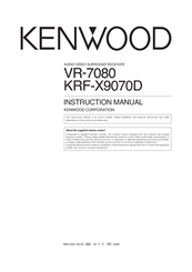 Kenwood VR-7080A Instruction Manual