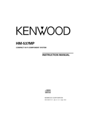 Kenwood HM-537MP Instruction Manual