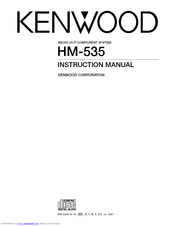 Kenwood HM-535 Instruction Manual