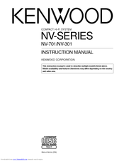 Kenwood NV-SERIES Instruction Manual