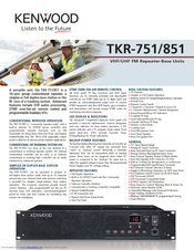 Kenwood TKR-751 Brochure & Specs