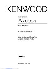 Kenwood Axcess Axcess Remote Portal User Manual