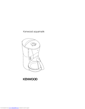 Kenwood AQUAMATIK CM750 SERIES Instructions Manual