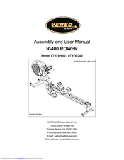 Kettler R-400 ROWER Assembly & User Manual