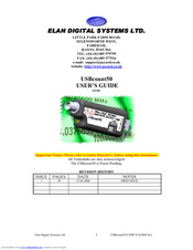 Elan USBcount50 ES381 User Manual