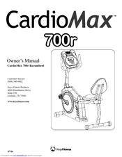 Keys Fitness CardioMax 700r Owner's Manual