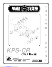 Keys Fitness CALF RAISE KPS-CR Owner's Manual