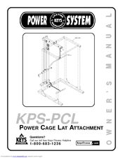 Keys Fitness Power Cage Lat Attachment KPS-PCL Owner's Manual