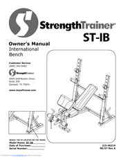 Keys Fitness StrenghtTrainer ST-IB Owner's Manual