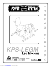 Keys Fitness Power System KPS-LEGM Owner's Manual