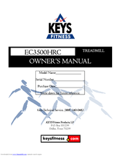 Keys Fitness EC3500HRC Owner's Manual