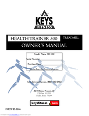 Keys Fitness HealthTrainer HT500 Owner's Manual
