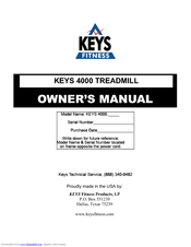 Keys Fitness KEYS 4000 Owner's Manual