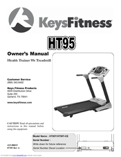 Keys Fitness HealthTrainer HT95T-CE Owner's Manual