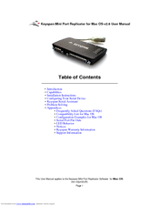Keyspan Laptop Docking Station User Manual