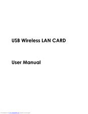 Keyspan USB Wireless LAN CARD none User Manual