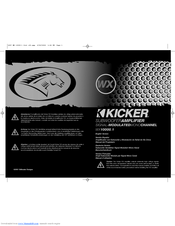 Kicker Warhorse 07 WX 10000-1 Owner's Manual