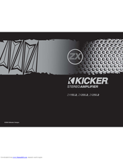 Kicker ZX150.2 Owner's Manual