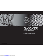 Kicker ZX200.2 Owner's Manual