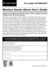 Kidde RF-SM-ACDC User Manual