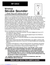 Kidde RF-SND User Manual