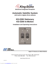 King Controls KD-2200 Installation And Operating Instructions Manual