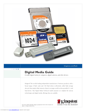 Kingston Technology Digital Media Guide Manual