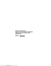 Kingston Technology EtheRx KNE8TX/WG User Manual