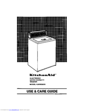 KitchenAid KAWE900S Use & Care Manual