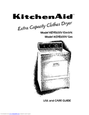 KitchenAid KGYE650V Use And Care Manual