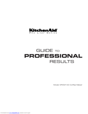 KitchenAid Pro line KPCM100 Owner's Manual