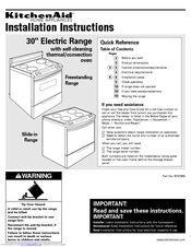 KitchenAid Convection Oven Installation Instructions Manual