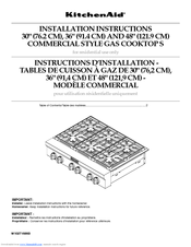KitchenAid KGCU467VSS Installation Instructions Manual