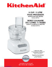 KitchenAid 4KFP740 Instructions And Recipes Manual