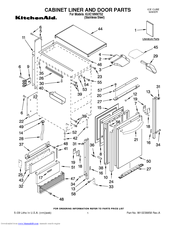 KitchenAid KUIC18NNTS2 Parts List