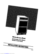 KitchenAid KUIS185S Installation Instructions Manual