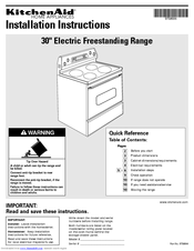 KitchenAid 9.76E+13 Installation Instructions Manual