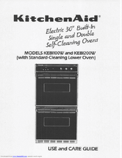 KitchenAid KEBI100W Use And Care Manual