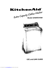 Kitchenaid KAWE540W Use And Care Manual
