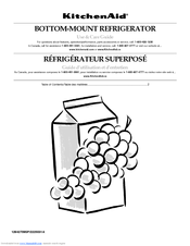 KitchenAid Bottom-Freezer Refrigerator Use And Care Manual