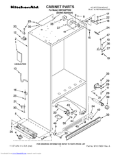 KitchenAid KBFO42FTX02 Cabinet Parts