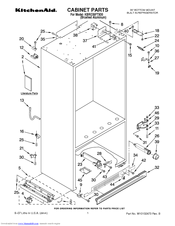 KitchenAid KBRO36FTX00 Parts List