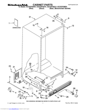 KitchenAid KSCS23FSBT01 Parts List