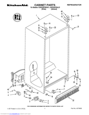 KitchenAid KSRS25FBWH01 Cabinet Parts