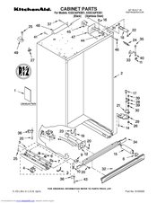 KitchenAid KSSC42FKS01 Parts List