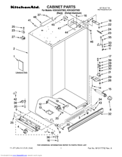 KitchenAid KSSO42QTX02 Parts List