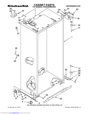 KitchenAid KSSS36MAX05 Parts List