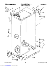 KitchenAid KSSS42DAW01 Parts List