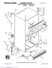 KitchenAid KTRC22KBWH00 Parts List